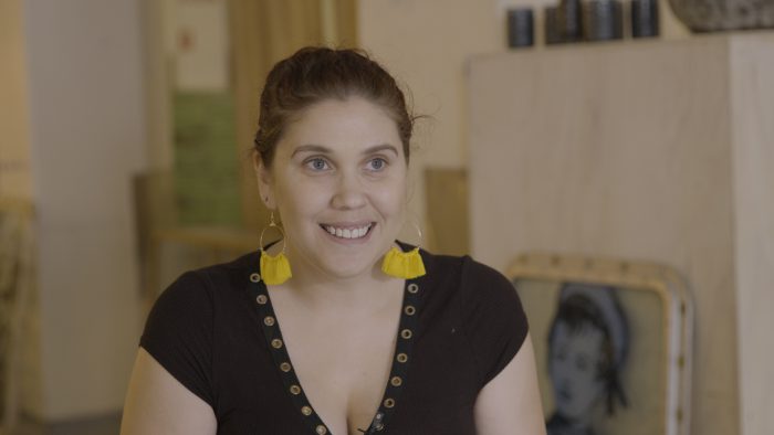 Image of Ailsa Walsh from the Arts and Minds project in 2018