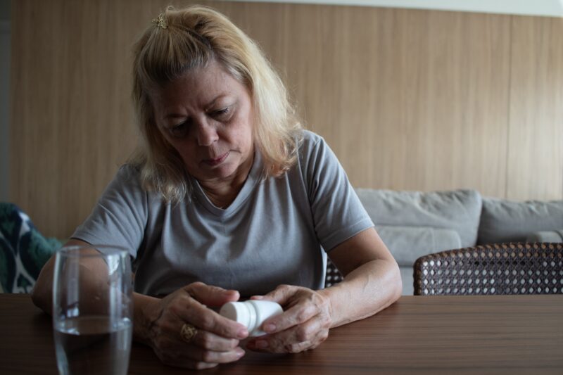 Woman experiencing drug withdrawal