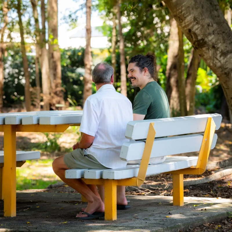 client receiving pastoral care