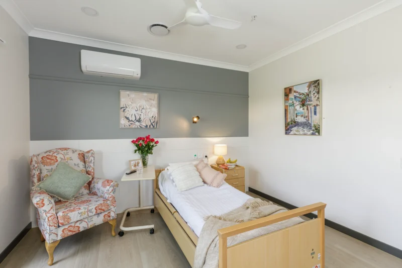 Room at Meilene residential aged care home