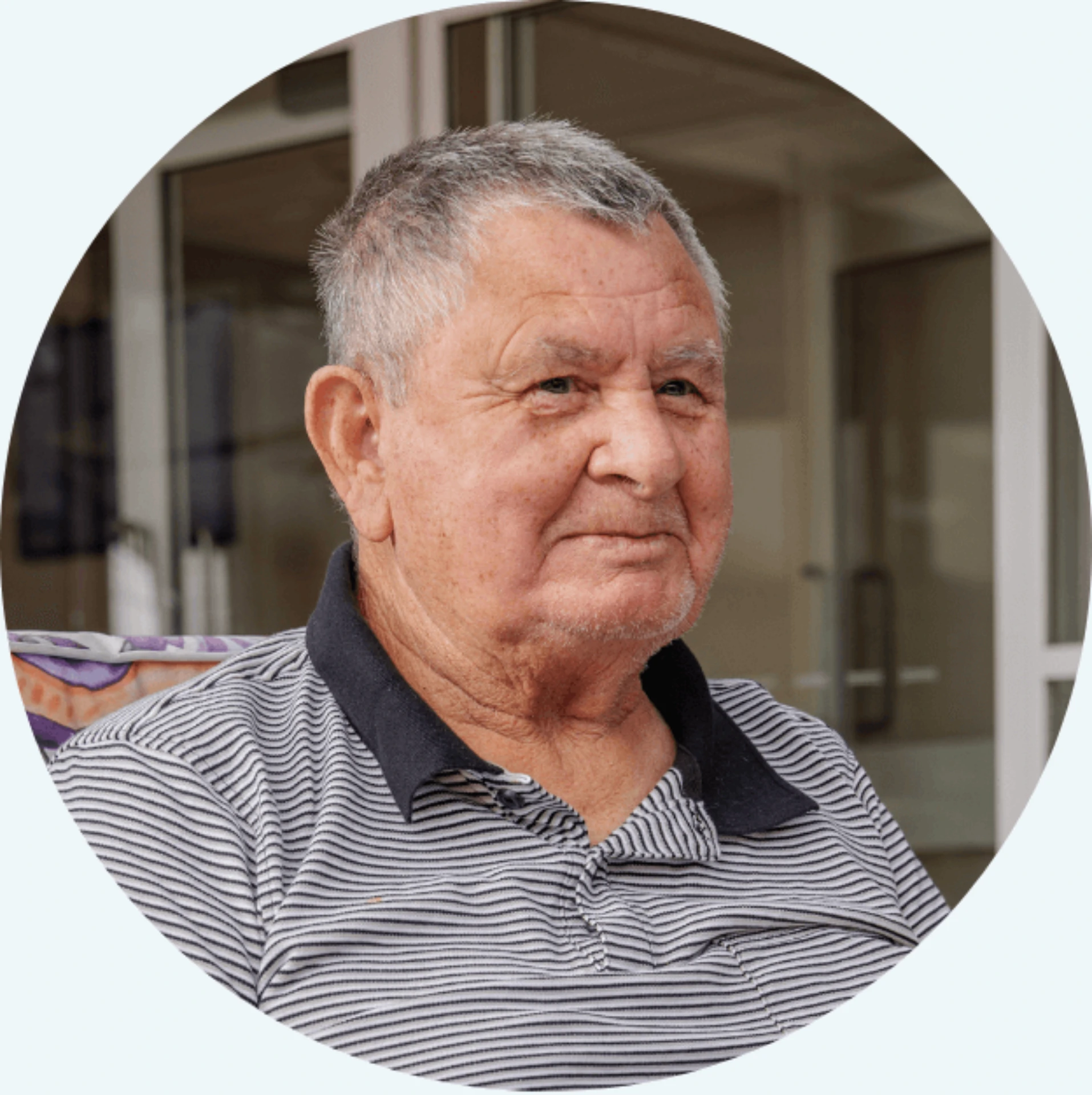 Bob, resident at Kirami residential aged care home