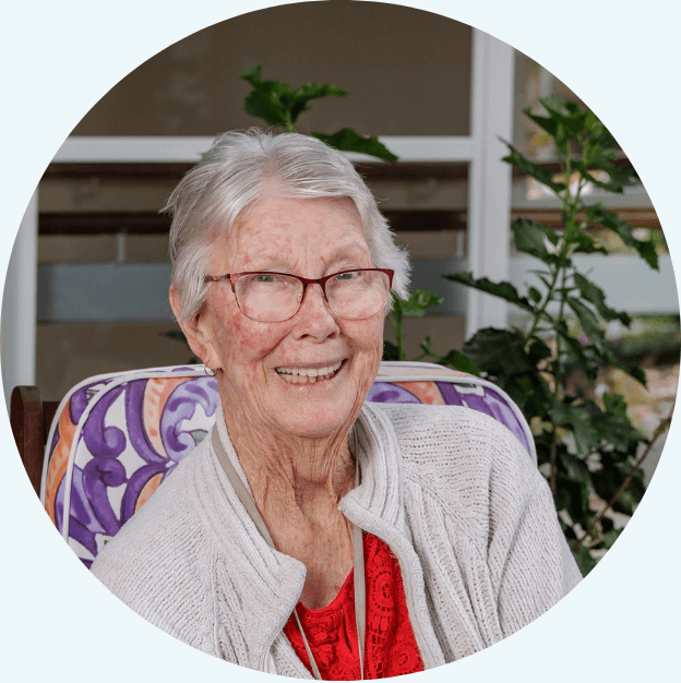 Patricia, resident of Kirami residential aged care home