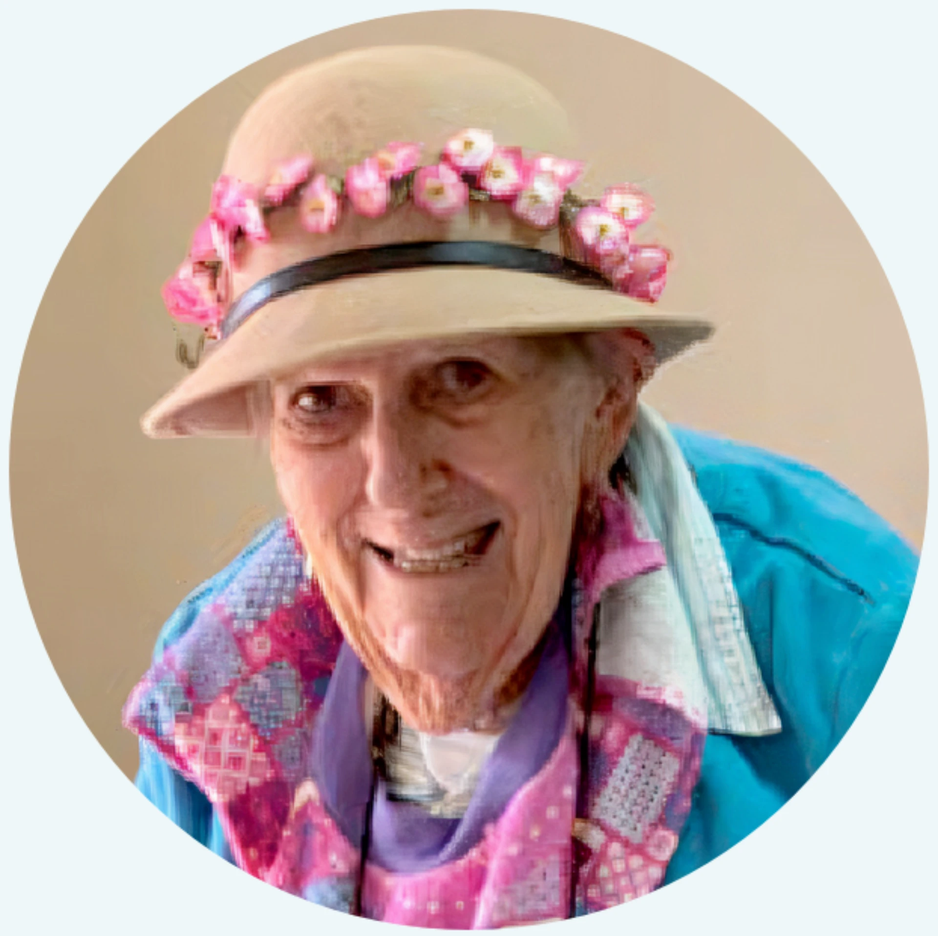Esther, resident at Symes Thorpe residential aged care home