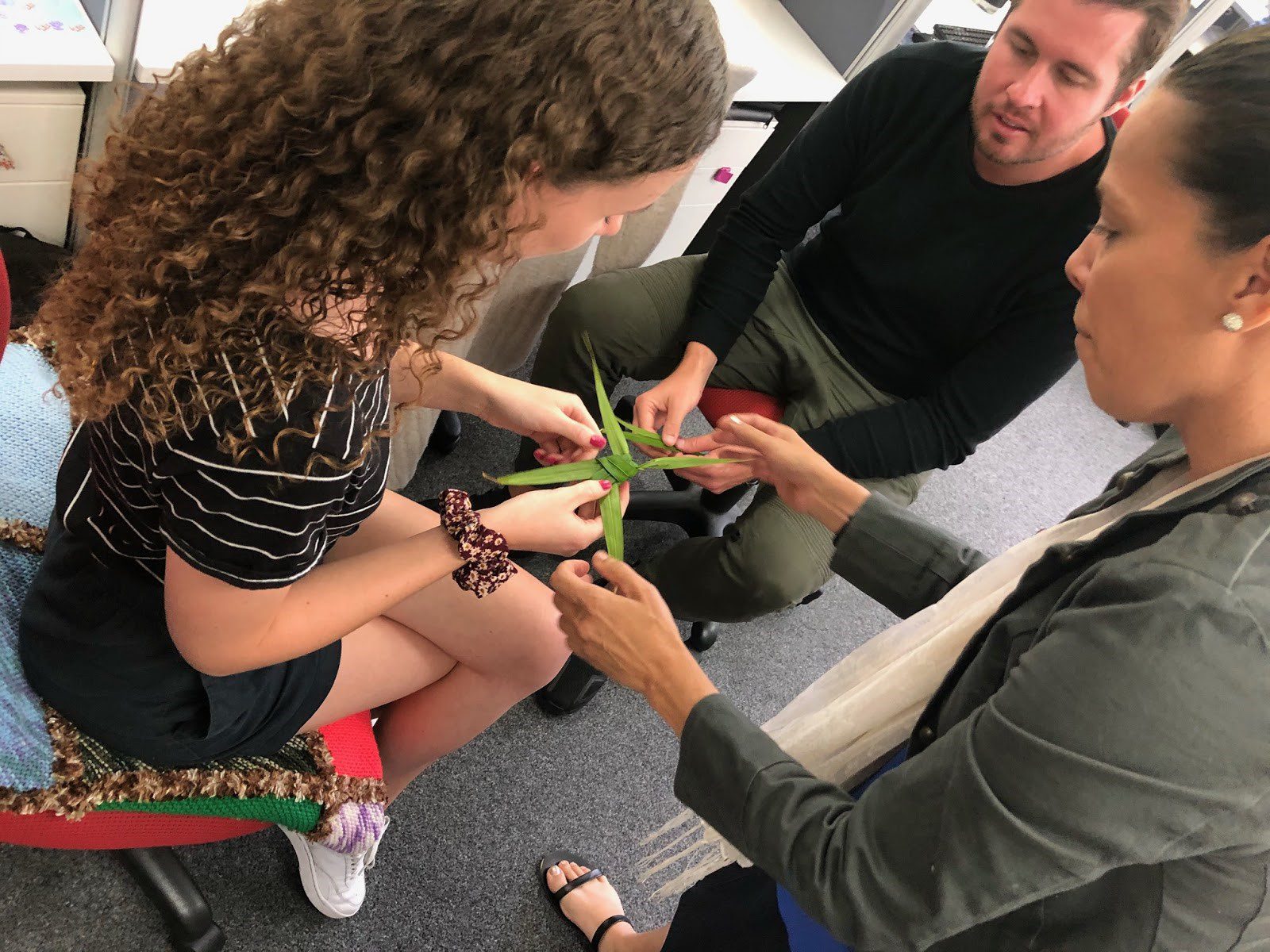Anglicare staff doing a Culture Time activity 