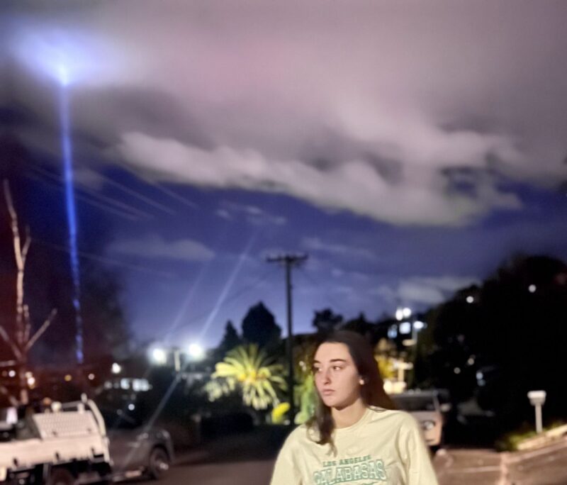 teenage girl wandering at night looking lost