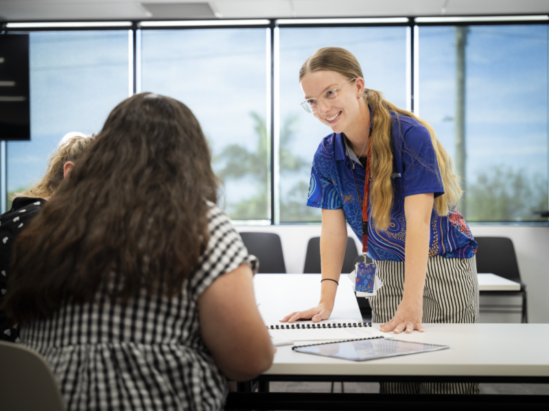 Anglicare foster care practitioner providing support and training to foster carers.